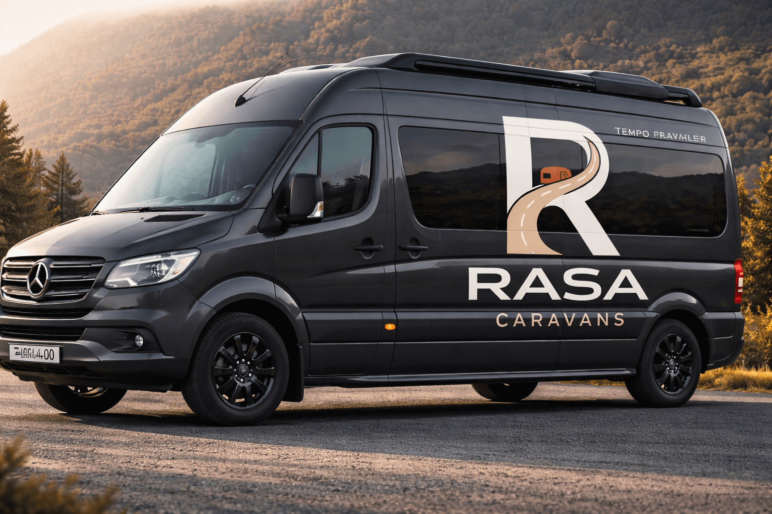 A Rasa caravan on a scenic journey